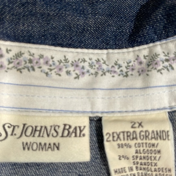 St Johns Bay Woman 2X Top - Picture 2 of 6